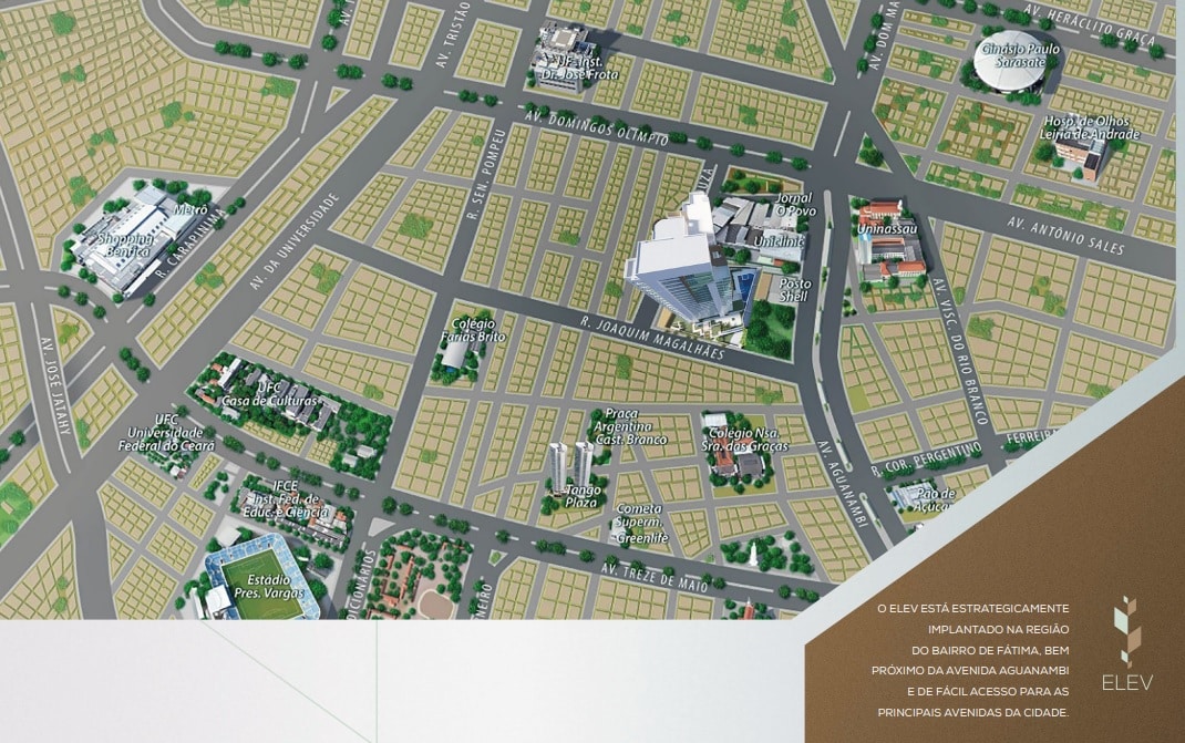 Apartamento a venda 3 quartos | Elev Jardim de Fátima | Fortaleza Ce
