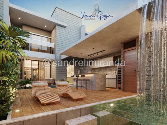 Van Gogh Eusébio Modelo Girassóis e Oliveiras – Casa Duplex de 144,00 a 154,00 m² no Coité Eusébio – CA0423