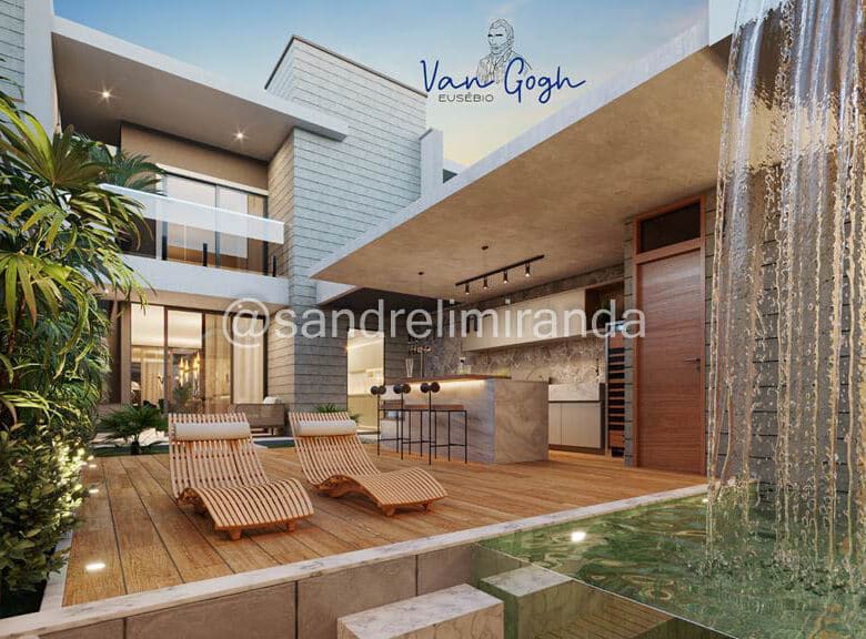 Van Gogh Eusébio Modelo Girassóis e Oliveiras – Casa Duplex de 144,00 a 154,00 m² no Coité Eusébio – CA0423
