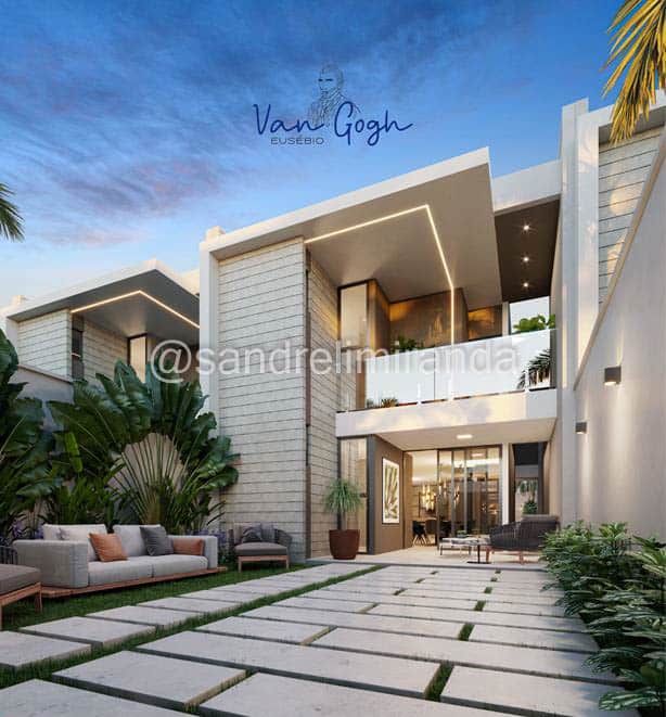 Van Gogh Eusébio Modelo Girassóis e Oliveiras – Casa Duplex de 144,00 a 154,00 m² no Coité Eusébio – CA0423