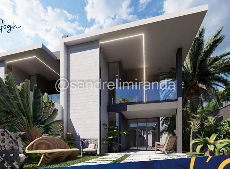 Van Gogh Eusébio Modelo Girassóis e Oliveiras – Casa Duplex de 144,00 a 154,00 m² no Coité Eusébio – CA0423