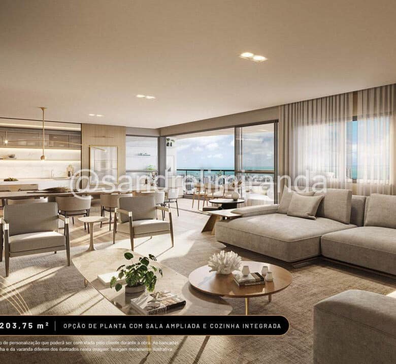 Casa Boris – Apartamento de Alto Padrão com 163,93 m² e 203,75 m² no Meireles – AP1628