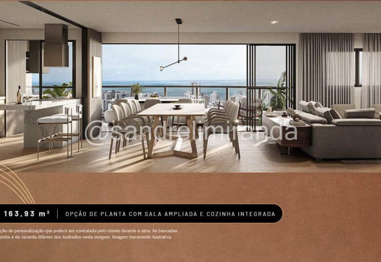 Casa Boris – Apartamento de Alto Padrão com 163,93 m² e 203,75 m² no Meireles – AP1628