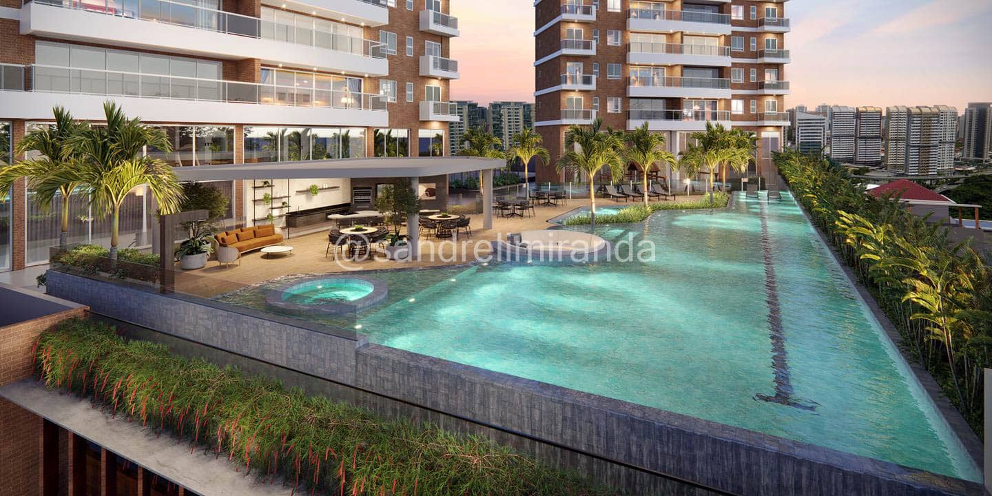 02 – Piscina ALTA (2) Granvista Fortaleza – Apartamentos de 93 a 130 m², 3 suítes e vista para o Parque do Cocó