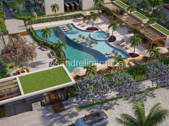 Arborê, apartamentos com 53 e 65 m², e 2 ou 3 quartos